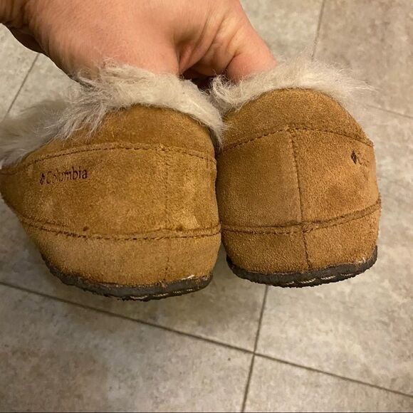COLUMBIA W BIG SKY MOC WOMEN'S suede SLIPPER woman unisex SIZE 9 - Picture 5 of 11